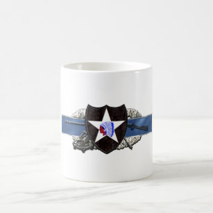 Printed Ceramic Coffee 11oz mug 2nd Infantry Division aka Indian Head Division 