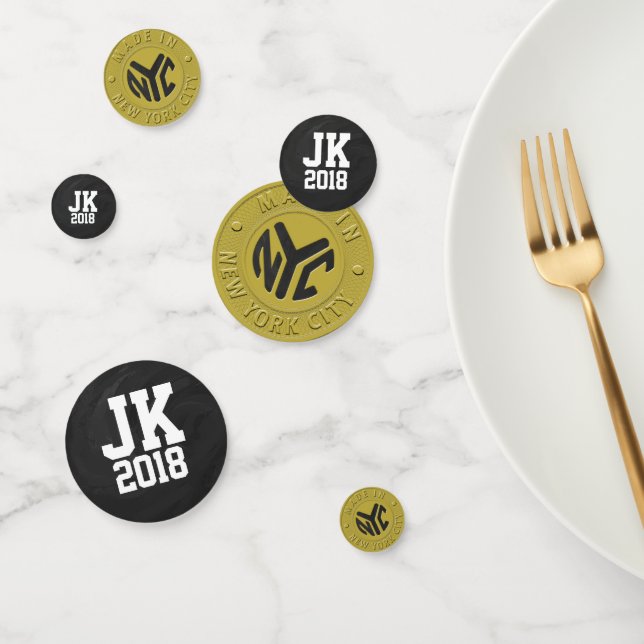 11of12 Personalized New York Token Dots Confetti (Group)