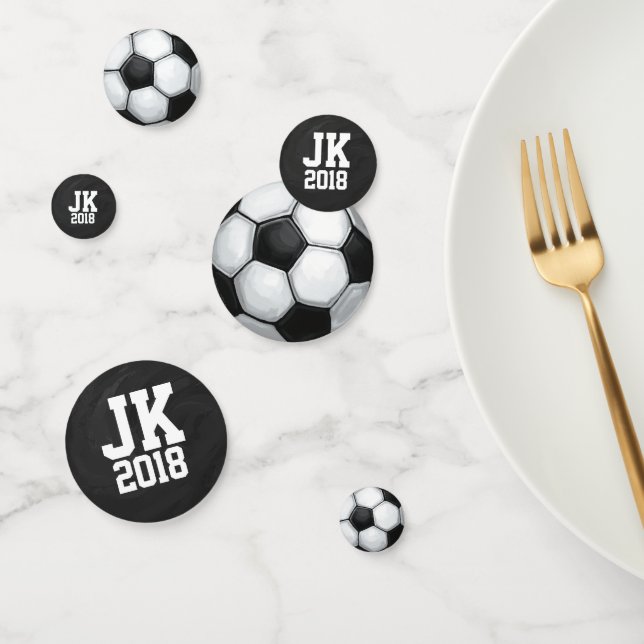 11of12 Personalized Soccer Ball Dots Confetti (Group)