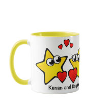 11oz Custom Stars Add Names Coffee Mug By Zazz_it