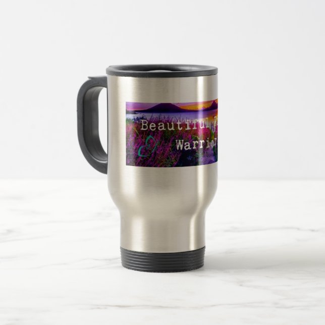 11oz. Fibrowarrior mug )beautiful fibro warrior) (Front Left)