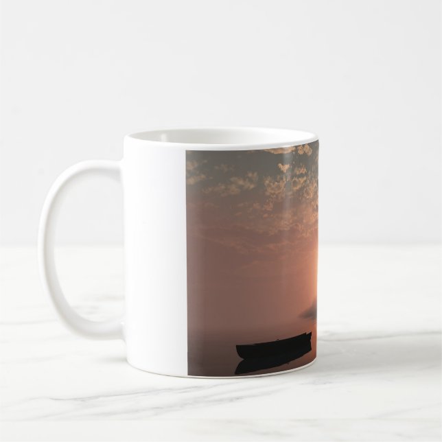 11oz mug with "Misty Island" image (Left)
