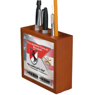 11th ACR Armored Cavalry Regiment  Desk Organizer