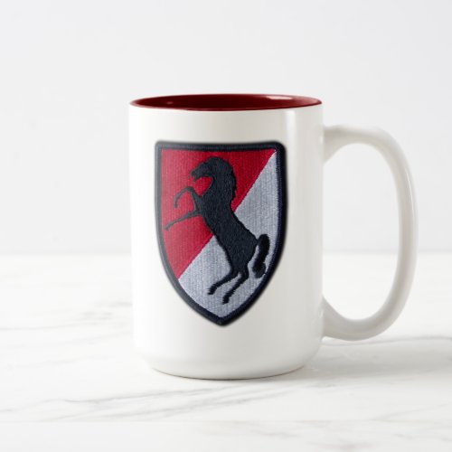11th ACR Armored Cavalry Regiment Fort Meade Two_Tone Coffee Mug