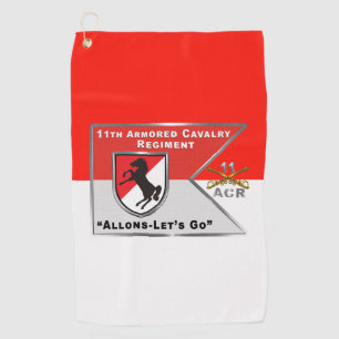 11th ACR  Armored Cavalry Regiment  Golf Towel