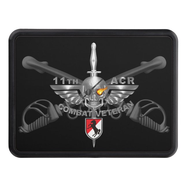 11th ACR Armored Cavalry Regiment  Hitch Cover (Front)