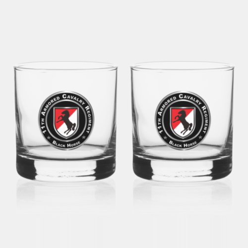 11th ACR Armored Cavalry Regiment Whiskey Glass