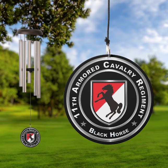 11th ACR Armored Cavalry Regiment  Wind Chime (Outdoor)
