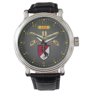 11th ACR Crossed Sabers Ribbon & Patch Watch