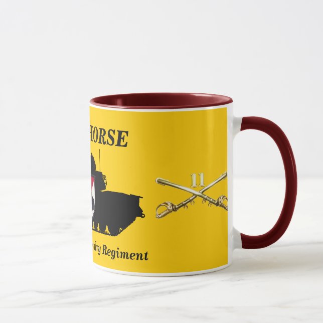 11th ACR M48A3 Patton & Crossed Sabers Mug (Right)