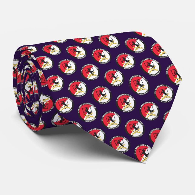 11th ACR NECK TIE PURPLE (Rolled)