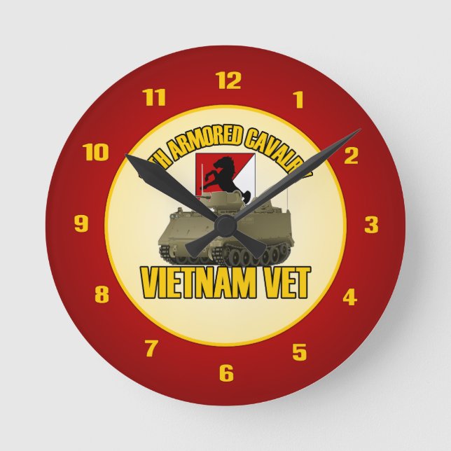 11th ACR Vietnam ACAV Round Clock (Front)
