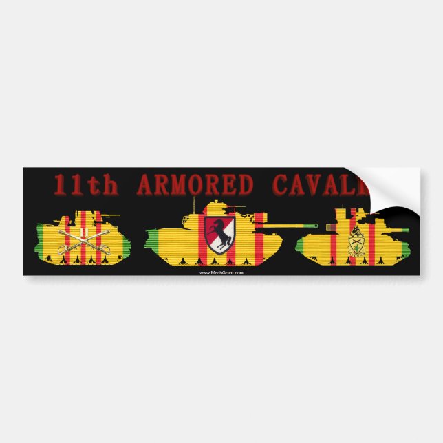 11th ACR VSR Armored Vehicles Bumper Sticker (Front)