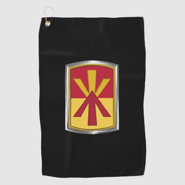11th Air Defense Brigade Customized Patch Golf Towel (Front)