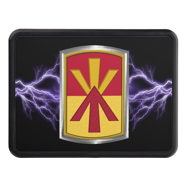 11th Air Defense Brigade Customized Patch   Hitch Cover (Front)