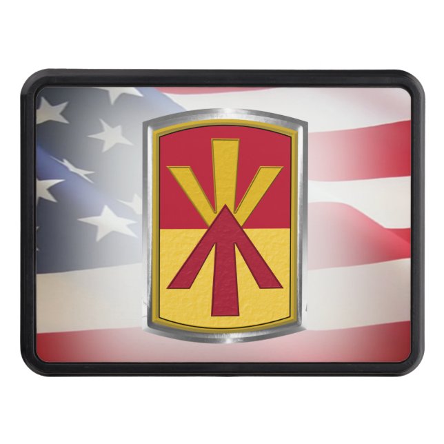 11th Air Defense Brigade Customized Patch  Hitch Cover (Front)