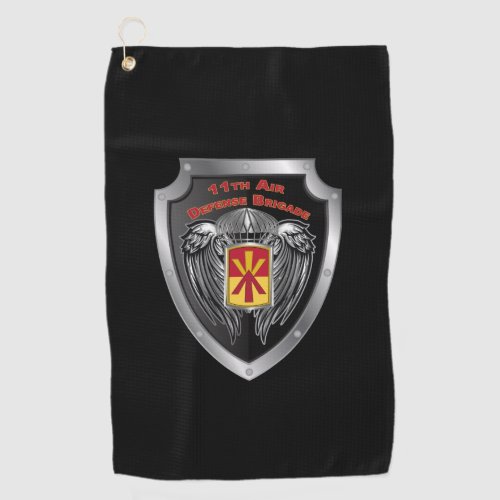 11th Air Defense Brigade Customized Shield Golf Towel