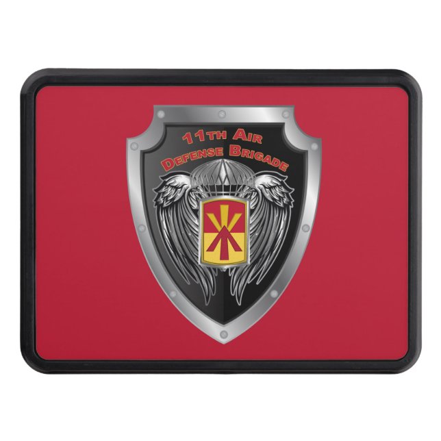 11th Air Defense Brigade Customized Shield  Hitch Cover (Front)