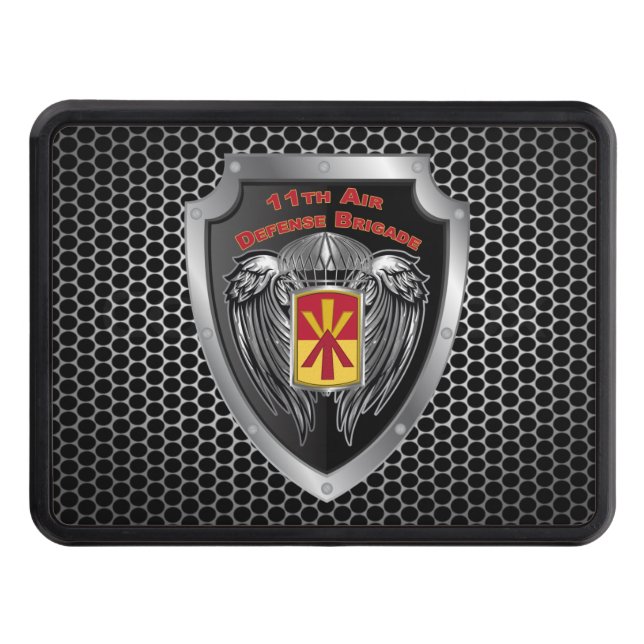 11th Air Defense Brigade Customized Shield  Hitch Cover (Front)