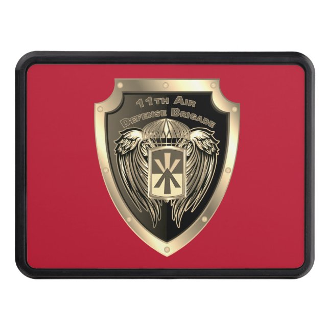 11th Air Defense Brigade Customized Shield  Hitch Cover (Front)