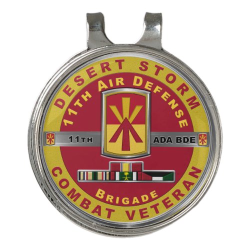 11th Air Defense Brigade Desert Storm Veteran Golf Hat Clip