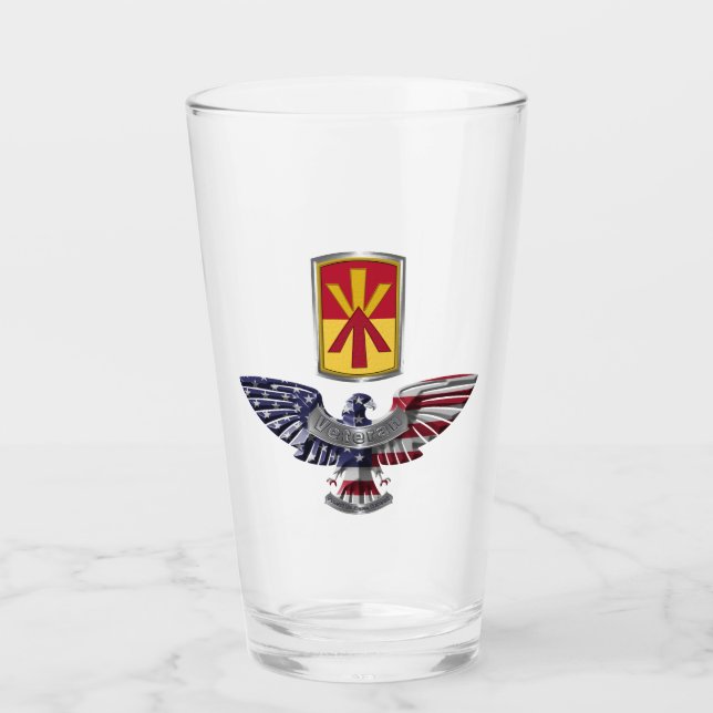 11th Air Defense Brigade “Train To Fight” Eagle Glass (Front)