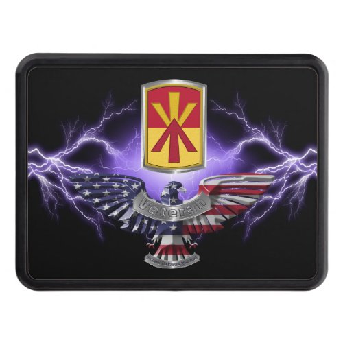 11th Air Defense Brigade with American Eagle   Hitch Cover