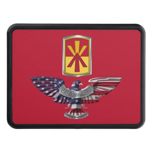 11th Air Defense Brigade with American Eagle  Hitch Cover