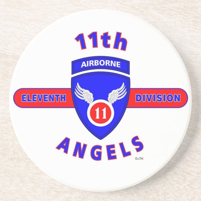 11TH AIRBORNE DIVISION "ANGELS" BEVERAGE COASTER