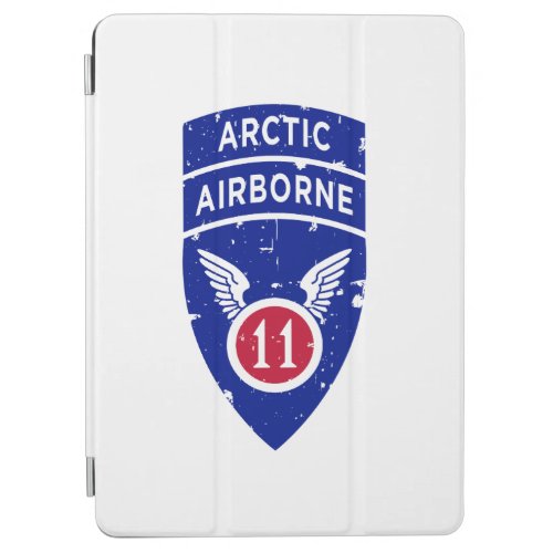 11th Airborne Division Arctic Angels Distressed iPad Air Cover