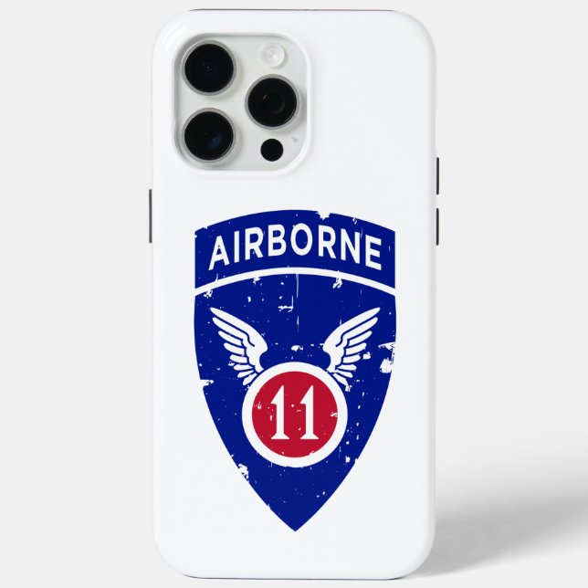 11th Airborne Division "Arctic Angels" Grunge Case-Mate iPhone Case (Back)