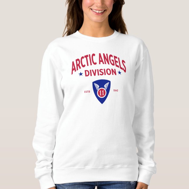11th Airborne Division Arctic Angels Women Sweatshirt (Front)