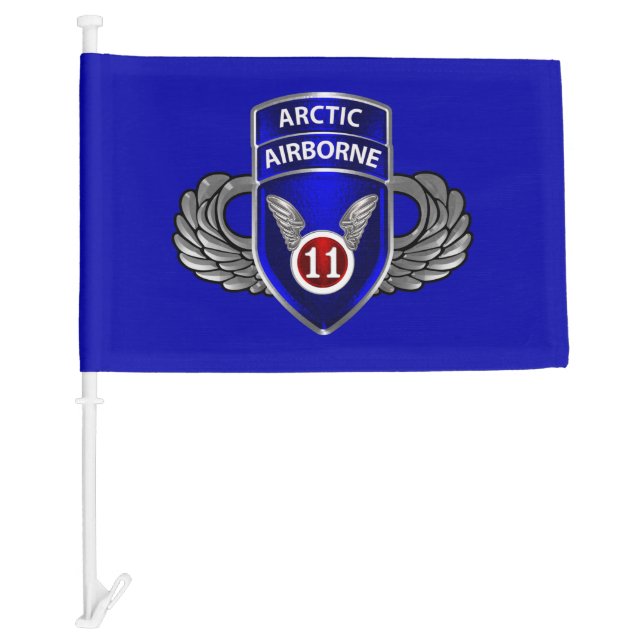 11th Airborne Division    Car Flag (Front)