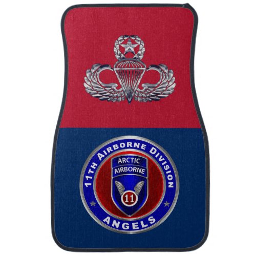 11th Airborne Division    Car Floor Mat