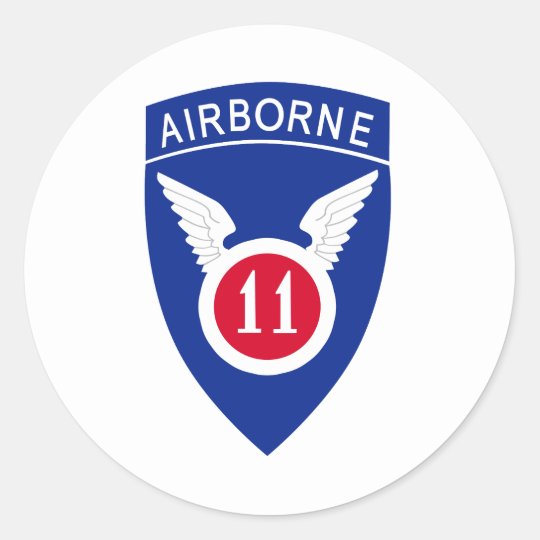 11th Airborne Division Classic Round Sticker | Zazzle.com