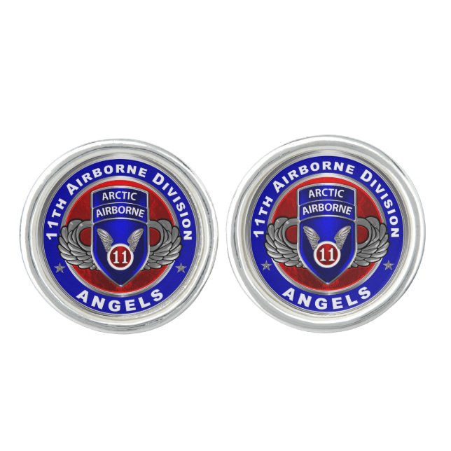 11th Airborne Division  Cufflinks (Front)