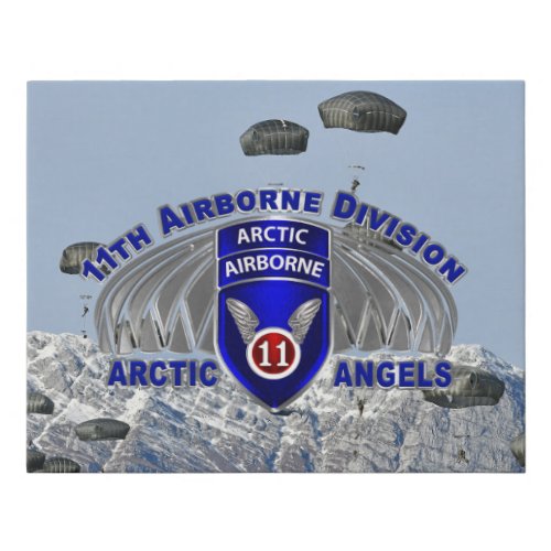 11th Airborne Division Faux Canvas Print