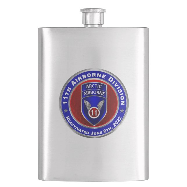 11th Airborne Division     Flask (Front)