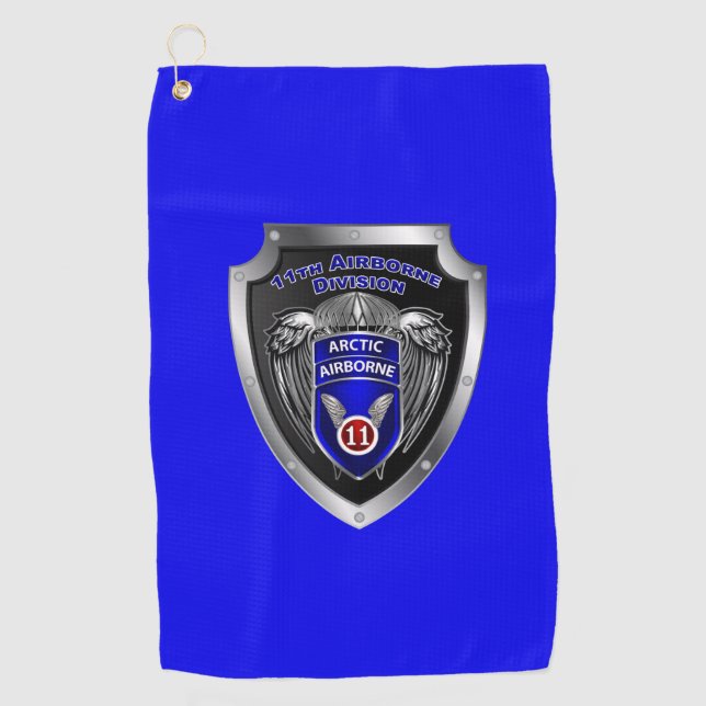 11th Airborne Division  Golf Towel (Front)