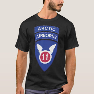 11th Airborne Division - SSI w Arctic Tab T-Shirt