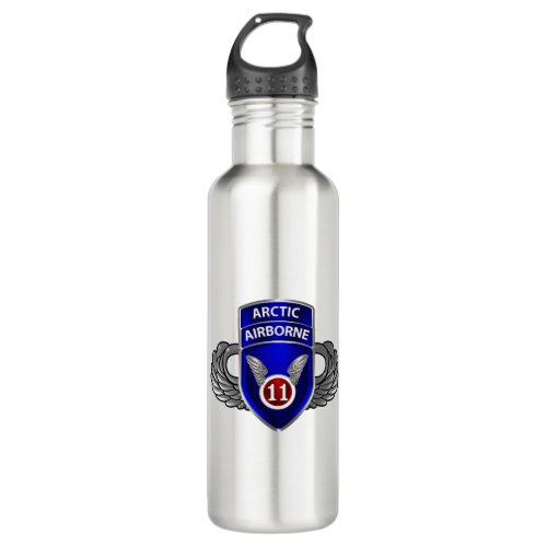11th Airborne Division  Stainless Steel Water Bottle