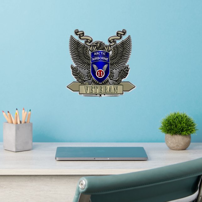 11th Airborne Division Veteran Wall Decal (Home Office 2)