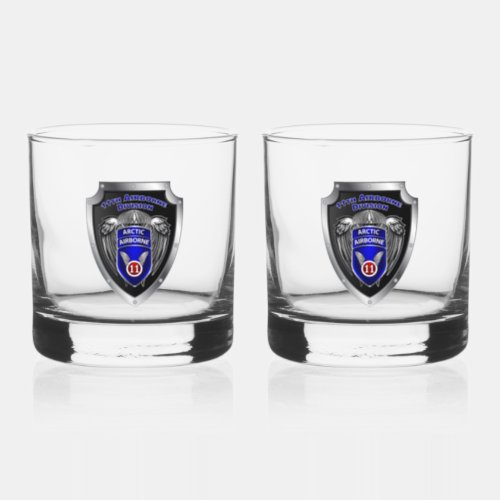 11th Airborne Division  Whiskey Glass