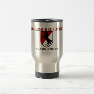 11th Armored Cavalry Blackhorse Travel Mug