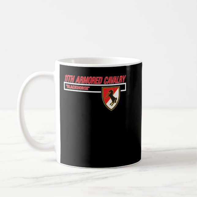 11th Armored Cavalry Regiment (11th ACR) Blackhors Coffee Mug (Left)