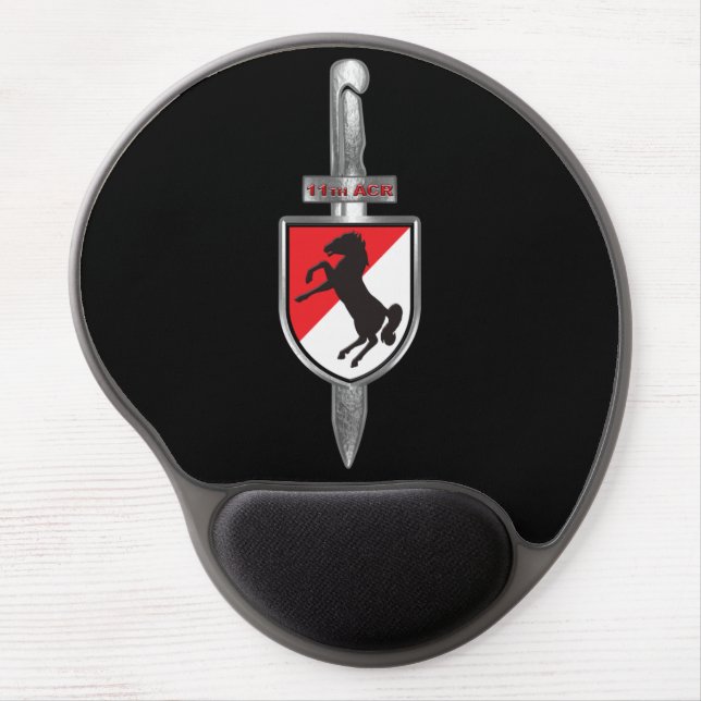 11th Armored Cavalry Regiment “11th ACR"  Gel Mouse Pad (Front)