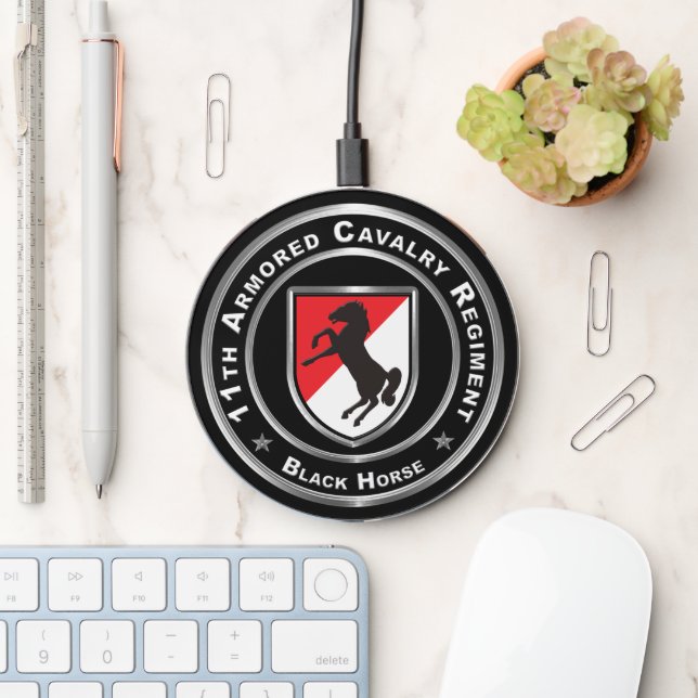 11th Armored Cavalry Regiment ACR Wireless Charger (Desk)