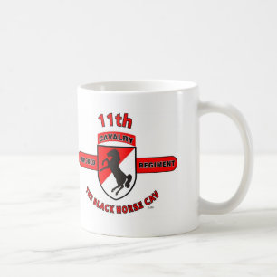 11TH ARMORED CAVALRY REGIMENT "BLACK HORSE CAV" COFFEE MUG