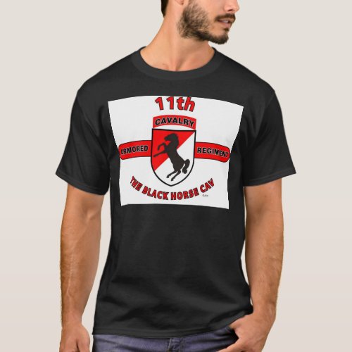 11TH ARMORED CAVALRY REGIMENT BLACK HORSE CAV T_Shirt