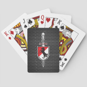 11th Armored Cavalry Regiment “Black Horse Dagger” Poker Cards
